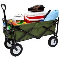 Mac Sports Folding Steel Frame Garden Utility Wagon Cart Green For Parts