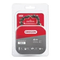 Oregon S63 Advancecut Replacement Chainsaw Chain For 18Inch Guide Bar 63 Drive Links Pitch 38 Low Profile 050 Gauge