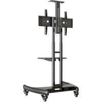 Lorell Flat Panel TV Cart 32 to 70 Screen Support 100 lb Load Capacity Flat Panel Display Type Supported 59 Height x 32