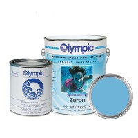 Olympic Pool Paint Zeron Blue Ice 1 Gallon Twopart Epoxy Swimming Pool Paint Onecoat For Plaster Fiberglass Steel