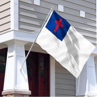 Made In Usa Flags Co Solarmax Nylon 4X6 Christian Flag Church Flag With Appliqued Cross All Weather Faderesistant Christi