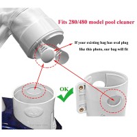 Atie K16 Pool Cleaner All Purpose Bag With Hook And Loop Fastener Enclosure For Polaris 280 480 Pool Cleaner All Purpose Bag K1