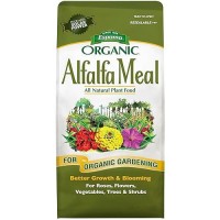 Espoma Organic Alfalfa Meal Fertilizer 2-0-2. All-Natural Plant Food Source Of Nitrogen And Potassium For Organic Gardening. Use For Roses  Flowers  Veggies  Trees & Shrubs. 3 Lb. Bag.