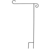 Wrought Iron Black Garden Flag Stand 40H Briarwood Lane