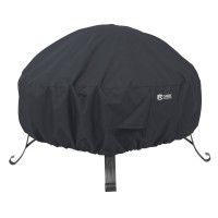 Classic Accessories 5555201040100 Round Fire Pit Cover 30Inch Black