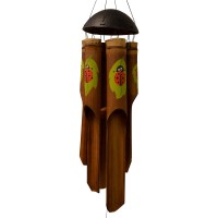 Sm Lady Bug Simple Bamboo Wind Chime