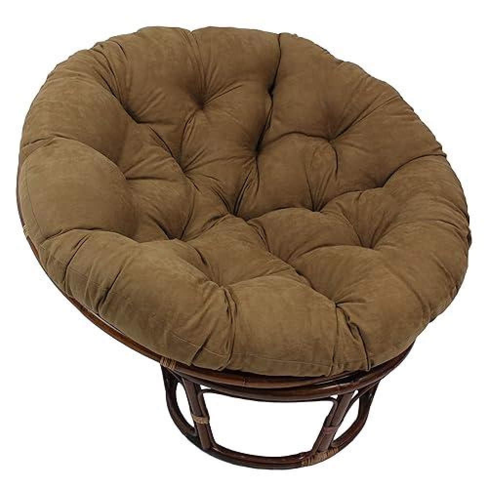 Blazing Needles Microsuede Papasan Cushion, 1 Count (Pack Of 1), Camel