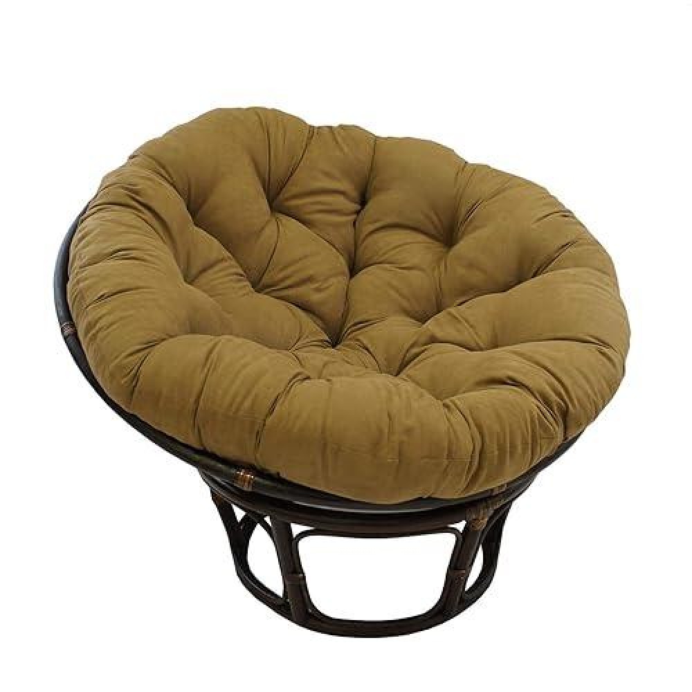 Blazing Needles Microsuede Papasan Cushion, 1 Count (Pack Of 1), Saddle Brown