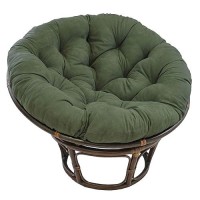 Blazing Needles Microsuede Papasan Cushion, 1 Count (Pack Of 1), Hunter Green