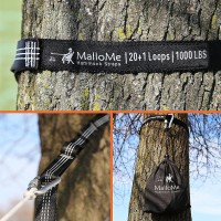 Mallome Xl Hammock Straps Hammock Tree Straps Set 2000 Lbs Heavy Duty 40 Loops 100 No Stretch Suspension System Kit Camp