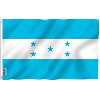 Anley Fly Breeze 3X5 Foot Honduras Flag Vivid Color And Fade Proof Canvas Header And Double Stitched Honduran National Fla