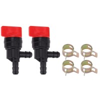 Hipa Pack Of 2 14 90 Degree Fuel Shut Off Valve For 698181 494539 697944 Tecumseh 35857