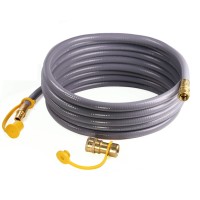 Dozyant 12 Feet 38 Inch Id Natural Gas Grill Hose With Quick Connect Propane Gas Hose Assembly For Low Pressure Appliance 38