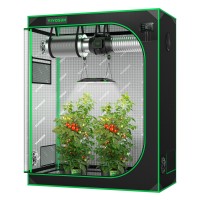 Vivosun S425 4X2 Grow Tent 48X24X60 High Reflective Mylar With Observation Window And Floor Tray For Hydroponics Indoor P