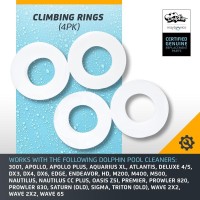 Dolphin Genuine Replacement Part Notched White Climbing Rings For Ultimate Wall Adhesion 4Pk Part Number 6101611R4