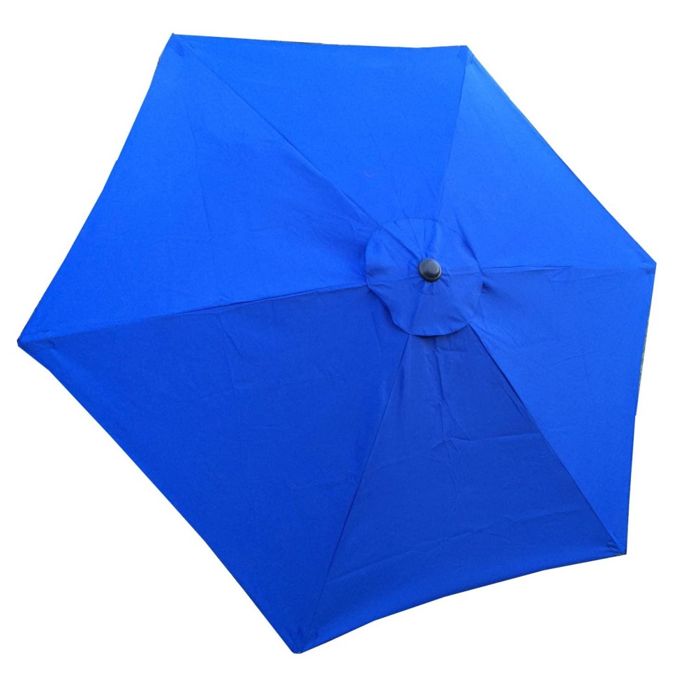 Bellrino Decor Replacement Royal Blue Strong Thick Umbrella Canopy For 9Ft 6 Ribs Canopy Only