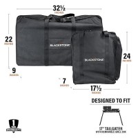 Blackstone 1730 Set600 D Polyesterhigh Impact Resinblack Griddle Accessoriestailgater Combo Carry Bag Set No Size