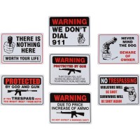 Second Amendment Novelty Signs  9 Inches By 12 Inches - Pack Of 7