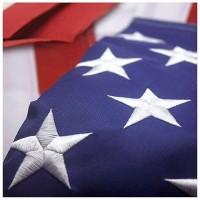 Vsvo Us American Flag 3X5 Ft - Heavy Duty 300D Oxford Nylon Embroidered Us Flags  Embroidered Stars  Sewn Stripes  Indoor/Outdoor  Vibrant Colors  Brass Grommets