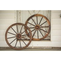 Leigh Country Tx 93951 30 Wagon Wheel 30 Inch Walnut Finish