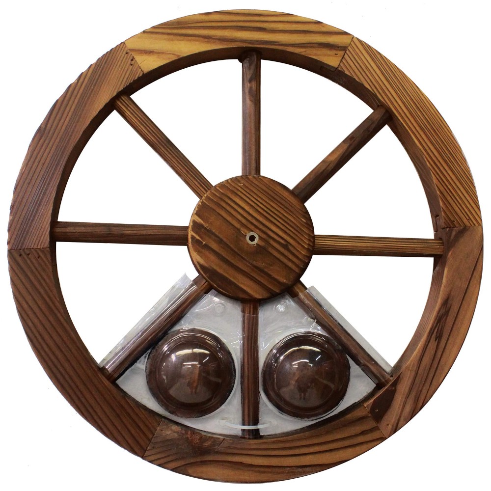 Leigh Country Tx 93947 18 Wagon Wheel 18 Inches Walnut Finish