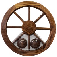 Leigh Country Tx 93947 18 Wagon Wheel 18 Inches Walnut Finish