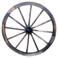 Leigh Country Tx 93949 24 Wagon Wheel 24 Inch Walnut Finish