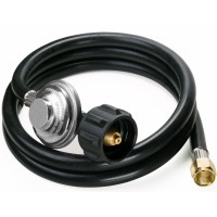 Dozyant 5 Feet Universal Qcc1 Low Pressure Propane Regulator Grill Replacement With 5 Ft Hose For Most Lp Gas Grill Heater And