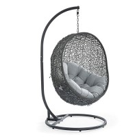 Hide Outdoor Patio Swing Chair With Stand