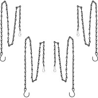 Outus Hanging Chain For Hanging Bird Feeders Birdbaths Planters And Lanterns 4 Pack 35 Inch Black