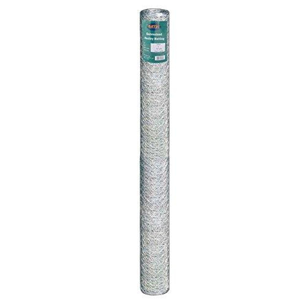 Mtb 20Ga Galvanized Hexagonal Poultry Netting Chicken Wire 72 Inches X 50 Feet X 1 Inch Mesh