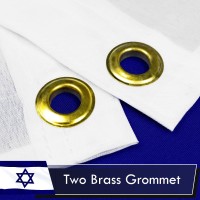 G128 Israel Israeli Flag 3X5 Ft Liteweave Series Printed 100D Polyester Country Flag Vibrant Colors Brass Grommets