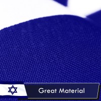 G128 Israel Israeli Flag 3X5 Ft Liteweave Series Printed 100D Polyester Country Flag Vibrant Colors Brass Grommets