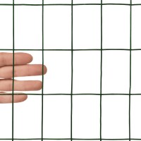 Green Pvc Coated Welded Wire Mesh Garden Economy Fence 24 Inch X 25 Foot3 Inch X 2 Inch 16Ga