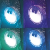 Intex Purespa Battery Powered Submersible Multicolored Led Light Purespa Models With White Green Teal Blue And Purple Light