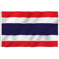 Anley Fly Breeze 3X5 Foot Thailand Flag Vivid Color And Fade Proof Canvas Header And Double Stitched Thai National Flags Po