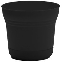 Bloem 10282 Black Saturn Planter With Saucer 10 Sp1000