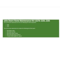 John Deere Home Maintenance Kit For Z235 Z255 Lawn Tractor Mower Lg276