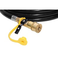 Dozyant 12 Feet Low Pressure Propane Quickconnect Hose Rv Quick Connect Propane Hose Quick Disconnect Propane Hose Extension