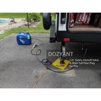 Dozyant 12 Feet Low Pressure Propane Quickconnect Hose Rv Quick Connect Propane Hose Quick Disconnect Propane Hose Extension