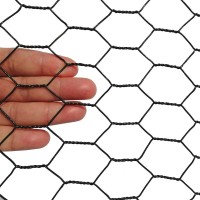 Pvc Hexagonal Poultry Netting Chicken Wire 24 X25 X 1 Mesh 20Ga Black