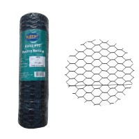 Pvc Hexagonal Poultry Netting Chicken Wire 24 X50 X 1 Mesh 20Ga Black