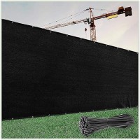 Colourtree 8 X 50 Black Fence Privacy Screen Windscreen Cover Fabric Shade Tarp Plant Greenhouse Netting Mesh Cloth Commerci