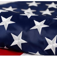 American Flag 6X10 Ft Longest Lasting Us Flag Made From Nylon Embroidered Stars Sewn Stripes Brass Grommets Uv Protection