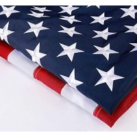 American Flag 6X10 Ft Longest Lasting Us Flag Made From Nylon Embroidered Stars Sewn Stripes Brass Grommets Uv Protection