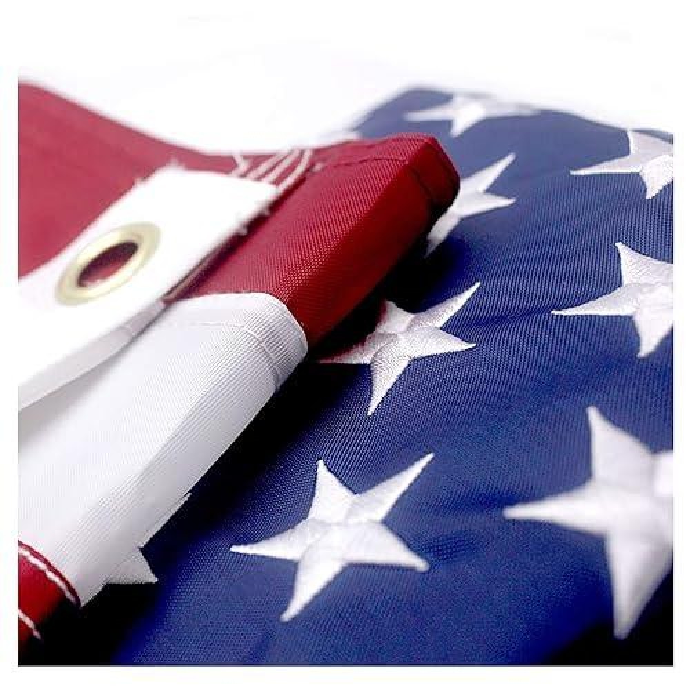 Vsvo Us American Flag 2X3 Ft - Heavy Duty 300D Oxford Nylon Embroidered Us Flags  Embroidered Stars  Sewn Stripes  Indoor/Outdoor  Vibrant Colors  Brass Grommets