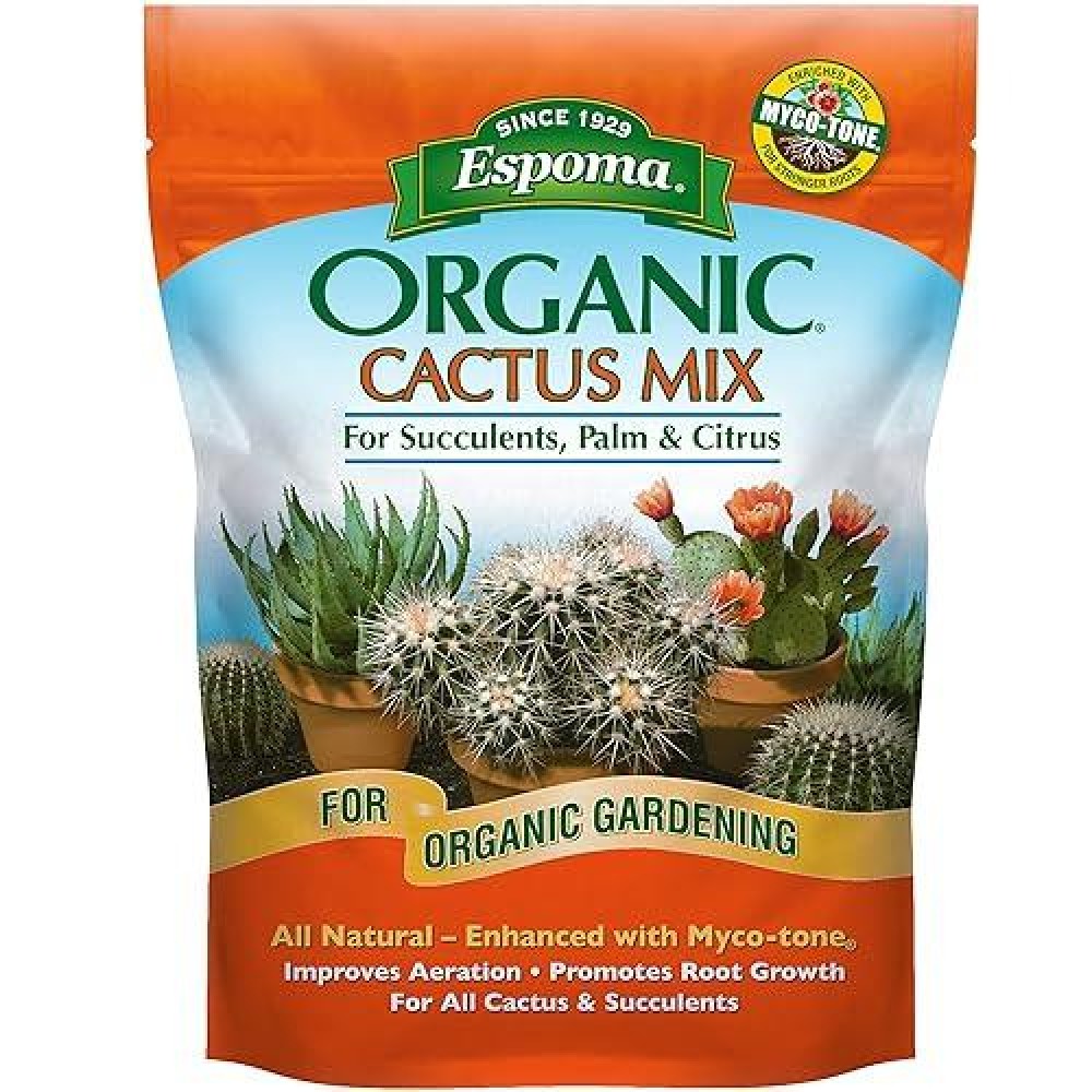 Espoma Organic Cactus Potting Soil Mix Natural Organic Soil For Cactus Succulent Palm And Citrus Grown In Containers Both