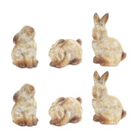 Terracotta Rabbit Set of 6