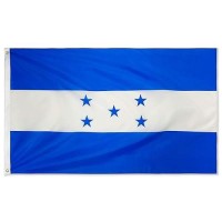 Danf Honduras Flag 3X5 Ft Thick Polyester Fade Resistant Brass Grommets Canvas Header Double Sided Honduran National Flags 3