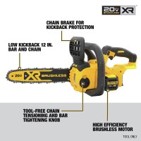 Dewalt Dccs620B 20V Max Compact Cordless Chainsaw With Brushless Motor Tool Only